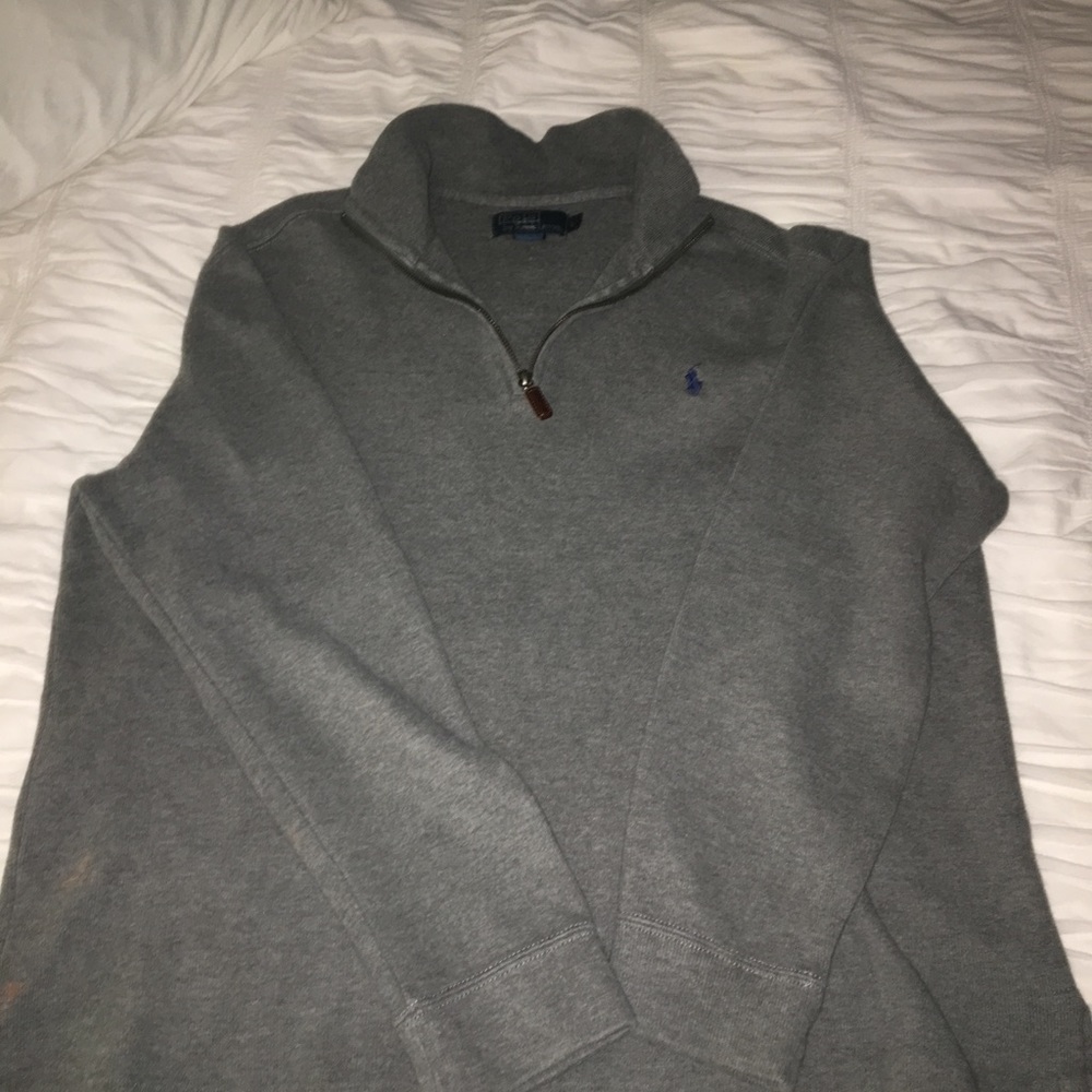 Polo Grey cotton pullover